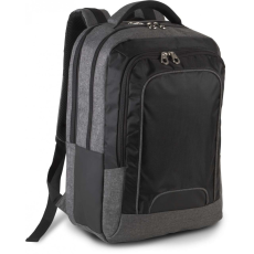 KIMOOD Uniszex hátizsák Kimood KI0142 Business Laptop Backpack -Egy méret, Dark Grey Heather/Black