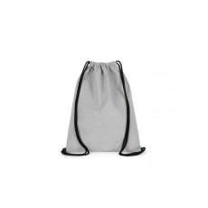 KIMOOD Uniszex hátizsák Kimood KI5102 Small Recycled Backpack With Drawstring -Egy méret, Flint Grey