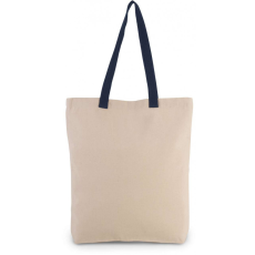 KIMOOD Uniszex táska Kimood KI0278 Shopper Bag With Gusset And Contrast Colour Handle -Egy méret, Natural/Surf Blue