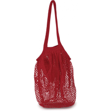 KIMOOD Uniszex táska Kimood KI0285 Cotton Mesh Grocery Bag -Egy méret, Cherry Red