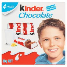 KINDER T4 CSOKOLÁDÉ 50G /20/ csokoládé és édesség