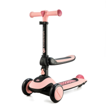 KinderKraft 2in1 Halley Futóbicikli és roller, Rose Pink lábbal hajtható járgány