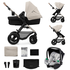 KINDERKRAFT Babakocsi kombinált Moov 2 Air 3 az 1-ben Moonlight Grey babakocsi