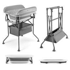 KinderKraft Bubbly Pelenkázó állvány káddal, Grey bababiztonság