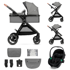 KinderKraft Esme Pro 3in1 Kombinált babakocsi, Moonlight Grey babakocsi