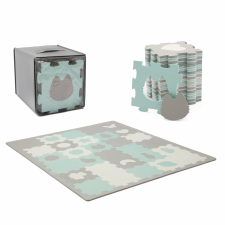 KinderKraft Játssz Mat Kinderkraft Luno Shapes, 3D puzzle, hab, menta játékot játszószőnyeg