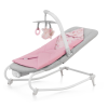 KinderKraft KINDERKRAFT Húpatko vibrujúce s melódiou Felio 2 Peony Rose 0m+, do 9 kg