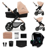 KinderKraft KINDERKRAFT Kočík kombinovaný Moov 2 3v1 Sand Beige - penové kolesá