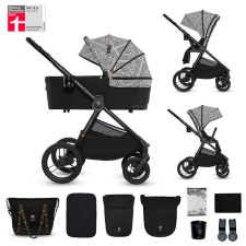 KinderKraft KINDERKRAFT Kombinált babakocsi Nea 2 2 az 1-ben Lunar Black Bizuu babakocsi