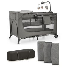 KinderKraft KINDERKRAFT Utazóágy Joy 2 kiegészítőkkel Dark grey kiságy, babaágy