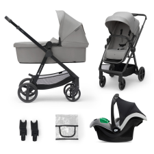  KINDERKRAFT Kočík kombinovaný 3v1 Newly Moonlight grey + Mink PRO babakocsi
