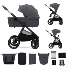 KINDERKRAFT Kočík kombinovaný Nea 2 2v1 Dark Grey babakocsi
