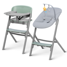 KinderKraft Livy+Calmee 4in1 Etetőszék és Pihenőszék - szürke-olivazöld etetőszék