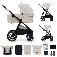 KinderKraft Nea 2 prémium 2in1 kombinált babakocsi kiegészítőkkel, Beige (INGYENES SZÁLLÍTÁS!) babakocsi
