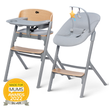 KINDERKRAFT SELECT KINDERKRAFT SELECT Set jedálenská stolička Livy Oak + lehátko Calmee, Premium etetőszék