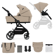 KINDERKRAFT SELECT Kombinált babakocsi Yoxi 2in1 Sand Beige babakocsi