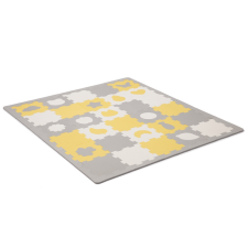  Kinderkraft szivacspuzzle szőnyeg - Luno Shape 30db sárga-szürke egyéb bébijáték