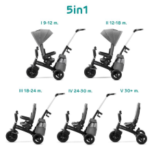 KINDERKRAFT Tricikli Easytwist Platinum Grey tricikli