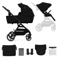 KinderKraft Yoxi 2in1 kombinált babakocsi Pure Black (INGYENES SZÁLLÍTÁS!) babakocsi