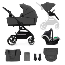 KinderKraft Yoxi 3in1 kombinált babakocsi + MINK Pro, Moonlight Grey (INGYENES SZÁLLÍTÁS!) babakocsi