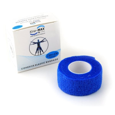 Kine-MAX Cohesive Elastic Bandage 2,5 cm × 4,5 m - kék gyógyászati segédeszköz