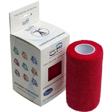 Kine-MAX Cohesive Elastic Bandage 7,5 cm × 4,5 m, piros gyógyászati segédeszköz