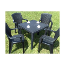  King 80x80 cm rattan asztal 2 színben kerti bútor