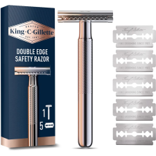 King C. Gillette Double Edge borotva + 5 db penge (7702018590148) (7702018590148) eldobható borotva