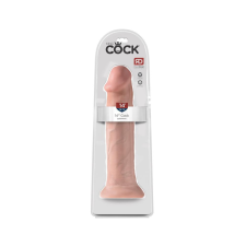 King Cock 14 - tapadótalpas, nagy dildó (36cm) - natúr anál