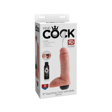 King Cock 8 - élethű spriccelő dildó (20cm) - natúr műpénisz, dildó