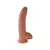 King Cock 9 herés dildó (23 cm) - barna