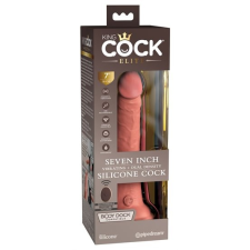  King Cock Elite 7 - tapadótalpas, élethű vibrátor, távirányí vibrátorok