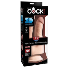  King Cock Plus 9.5" Triple Density Double Penetrator műpénisz, dildó