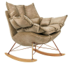 King Home Fotel bujany SWING VELVET khaki