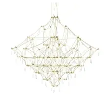 King Home King Home Constellation 100 Gold LED Függőlámpa Kristály Arany világítás