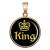 KING KING – CARSTON Elegant medál lánccal vagy kulcstartóval