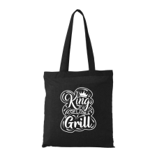 King of the grill - Bevásárló táska fekete ajándéktárgy
