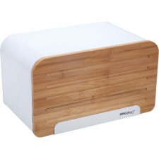 Kinghoff KH-1072 Premium Kenyértartó - Rozsdamentes Acél / Fa (KH-1072) papírárú, csomagoló és tárolóeszköz