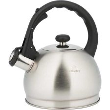 Kinghoff KH-3773 Teáskanna, Sípszóval, Szálcsiszolt Inox, 1.8L (KH-3773) vízforraló és teáskanna