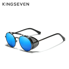 Kingseven extravagáns polarizált napszemüveg oldalt napellenzővel, kék lencsével napszemüveg
