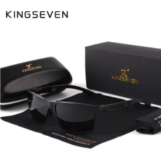 Kingseven KINGSEVEN extravagáns férfi napszemüveg fekete kerettel