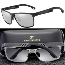 Kingseven KINGSEVEN extravagáns polarizált férfi napszemüveg ezüst lencsével napszemüveg