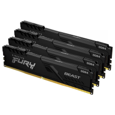 Kingston 128GB /3600 Fury Beast Black DDR4 RAM KIT (4x32GB) memória (ram)
