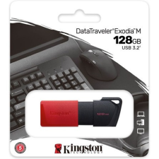  Kingston 128GB DataTraveler Exodia M USB 3.2 Gen 1 pendrive fekete-piros pendrive