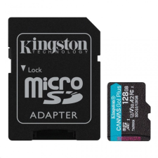 Kingston 128GB microSDXC Kingston Canvas Go! Plus UHS-I U3 V30 A2 + adapter  (SDCG3/128GB) memóriakártya