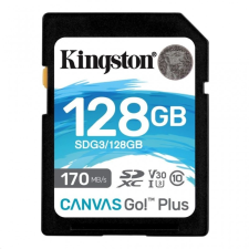 Kingston 128GB SDXC Kingston Canvas Go! Plus UHS-I U3 V30 (SDG3/128GB) memóriakártya