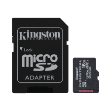 Kingston 16GB Industrial microSDHC UHS-I CL10 Memóriakártya + Adapter memóriakártya