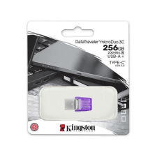 Kingston 256 GB Pendrive USB 3.2 + Type-C  DataTraveler microDuo 3C (lila) pendrive