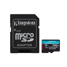 Kingston 256GB microSDXC Canvas Go! Plus Class 10 170R A2 U3 V30 Card + adapterrel memóriakártya