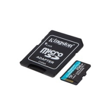 Kingston 256GB MicroSDXC Card  Canvas Go! Plus (Class 10, UHS-I U3) + adapter memóriakártya